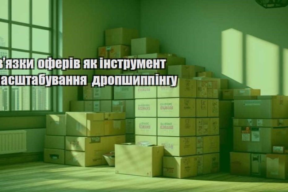 zvyazky oferiv yak instrument masshtabuvannya dropshyppingu