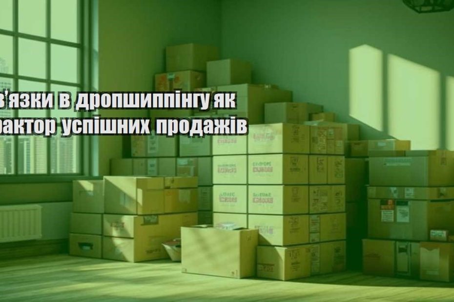 zvyazky v dropshyppingu yak faktor uspishnyh prodazhiv