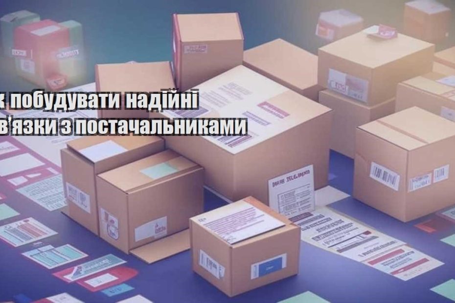 yak pobuduvaty nadijni zvyazky z postachalnykamy