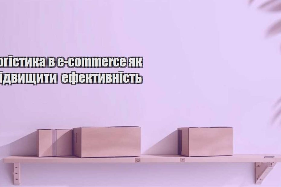 logistyka v e commerce yak pidvyshhyty efektyvnist