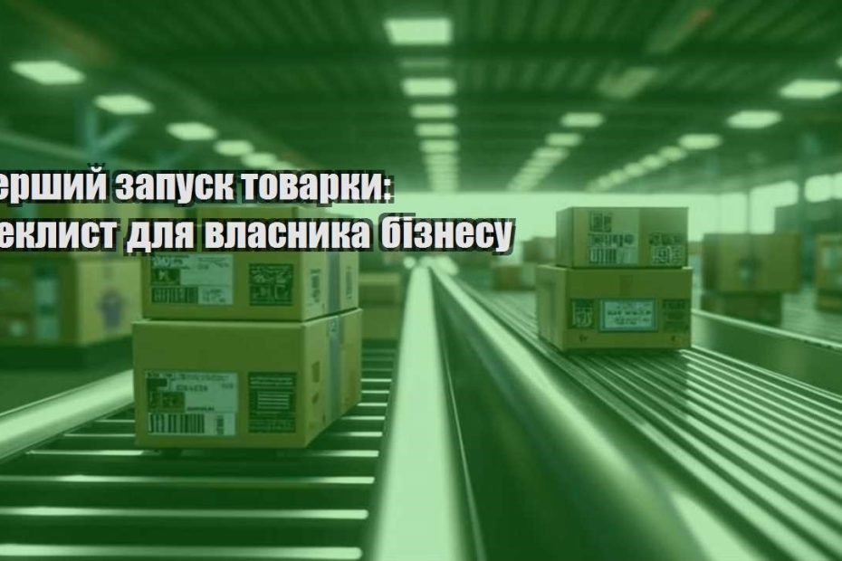 pershyj zapusk tovarky cheklyst dlya vlasnyka biznesu