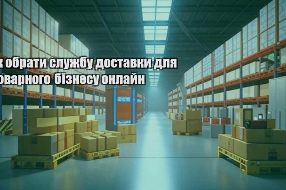 yak obraty sluzhbu dostavky dlya tovarnogo biznesu onlajn