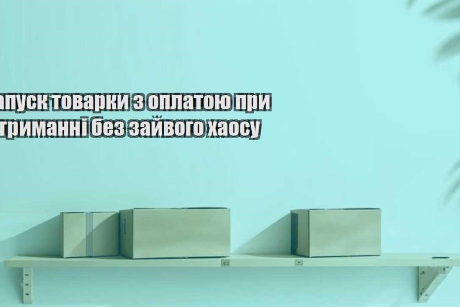 zapusk tovarky z oplatoyu pry otrymanni bez zajvogo haosu