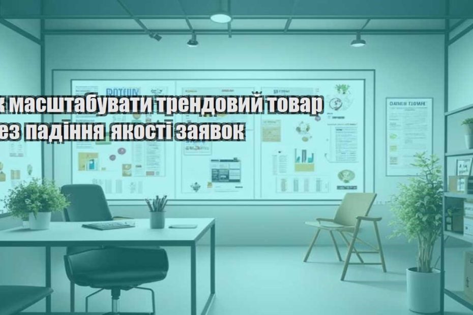 yak masshtabuvaty trendovyj tovar bez padinnya yakosti zayavok