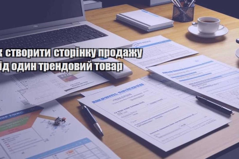 yak stvoryty storinku prodazhu pid odyn trendovyj tovar