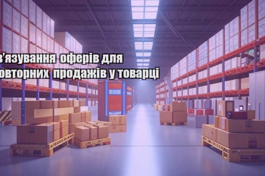 zvyazuvannya oferiv dlya povtornyh prodazhiv u tovarczi