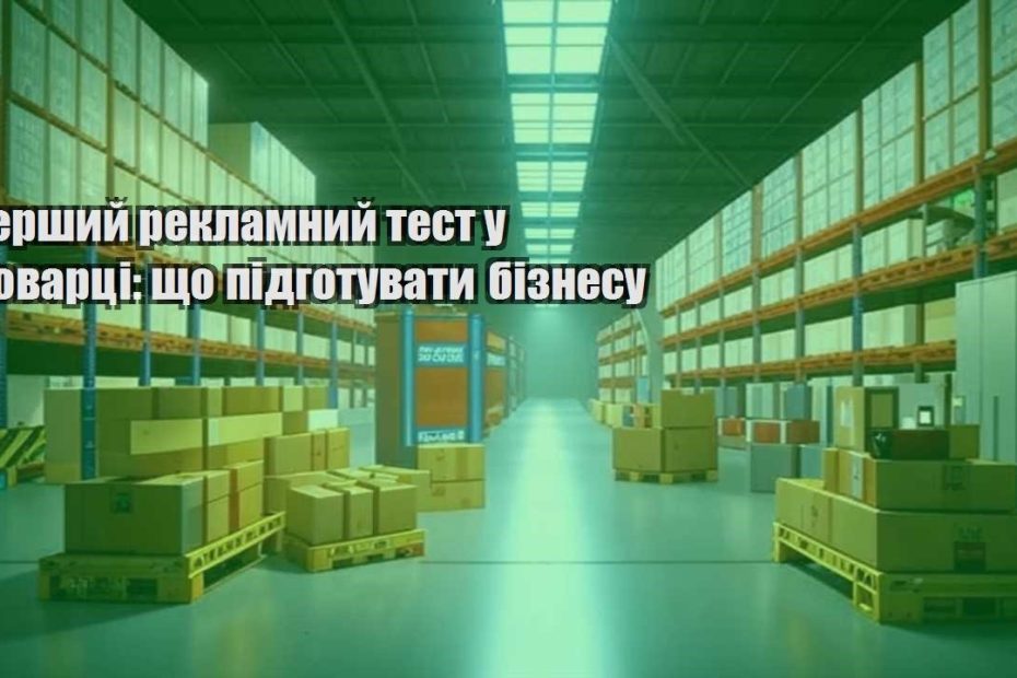 pershyj reklamnyj test u tovarczi shho pidgotuvaty biznesu