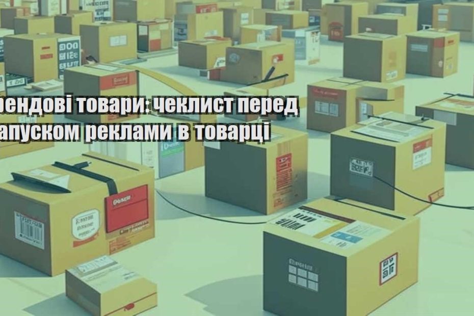 trendovi tovary cheklyst pered zapuskom reklamy v tovarczi