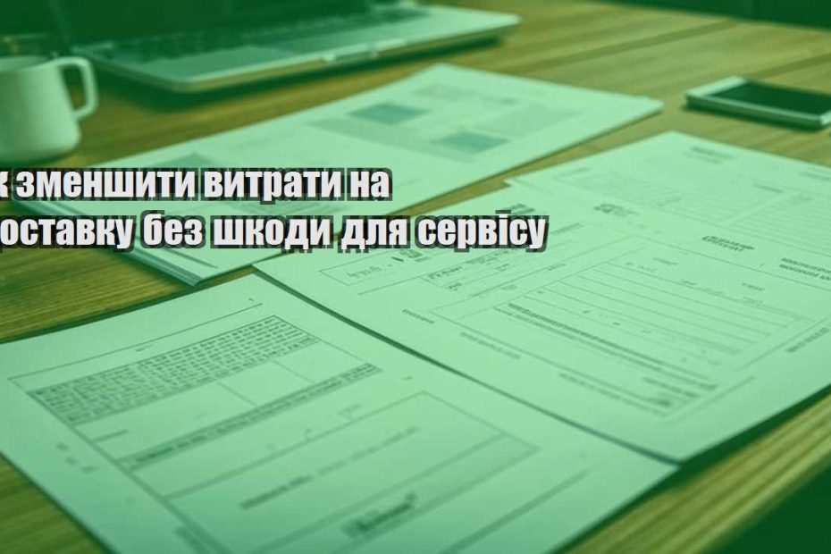 yak zmenshyty vytraty na dostavku bez shkody dlya servisu