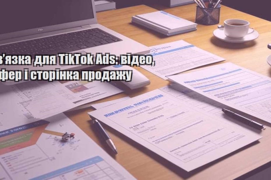 zvyazka dlya tiktok ads video ofer i storinka prodazhu