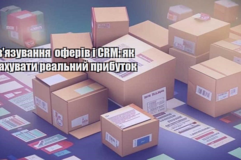 zvyazuvannya oferiv i crm yak rahuvaty realnyj prybutok
