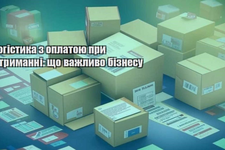 logistyka z oplatoyu pry otrymanni shho vazhlyvo biznesu