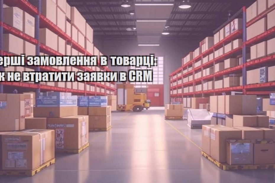 pershi zamovlennya v tovarczi yak ne vtratyty zayavky v crm