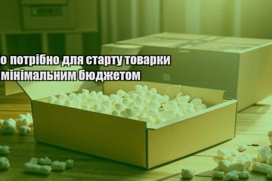 shho potribno dlya startu tovarky z minimalnym byudzhetom