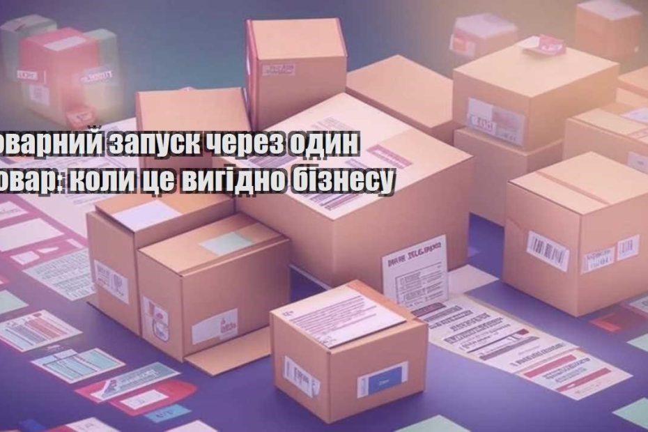 tovarnyj zapusk cherez odyn tovar koly cze vygidno biznesu
