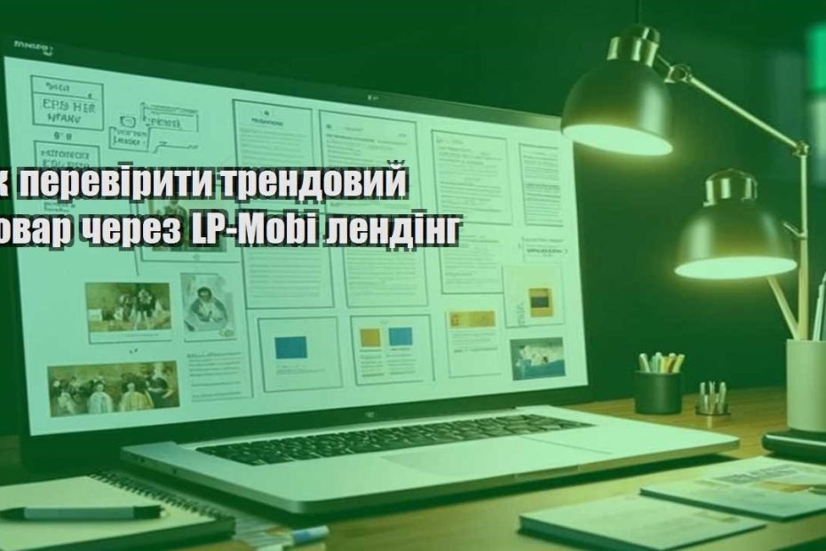 yak pereviryty trendovyj tovar cherez lp mobi lending