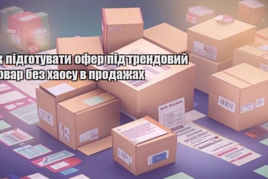 yak pidgotuvaty ofer pid trendovyj tovar bez haosu v prodazhah