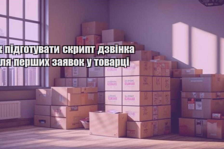 yak pidgotuvaty skrypt dzvinka dlya pershyh zayavok u tovarczi