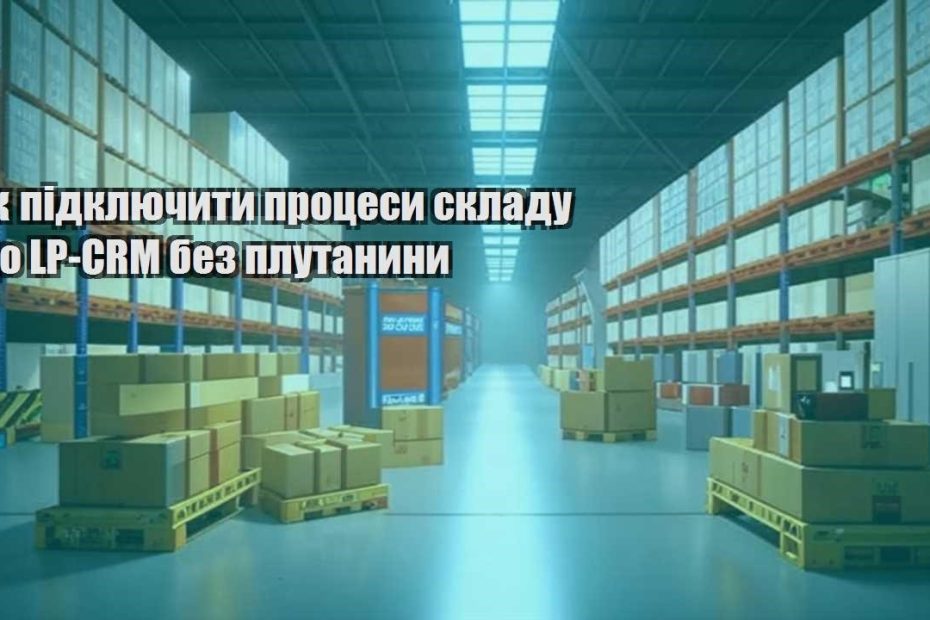 yak pidklyuchyty proczesy skladu do lp crm bez plutanyny