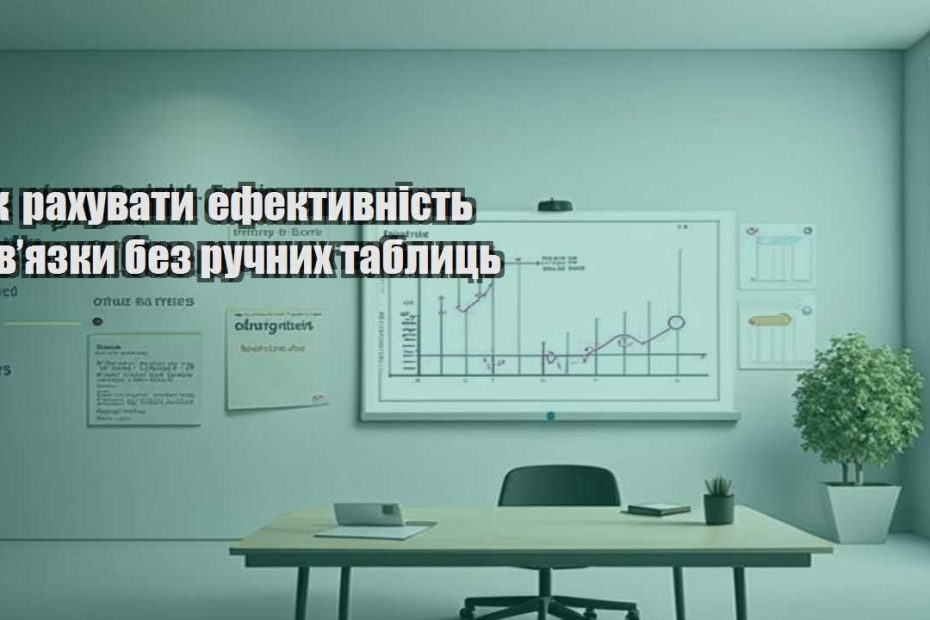yak rahuvaty efektyvnist zvyazky bez ruchnyh tablycz