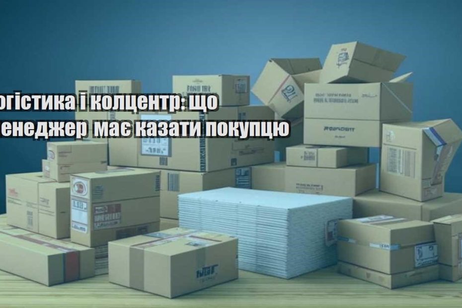 logistyka i kolczentr shho menedzher maye kazaty pokupczyu