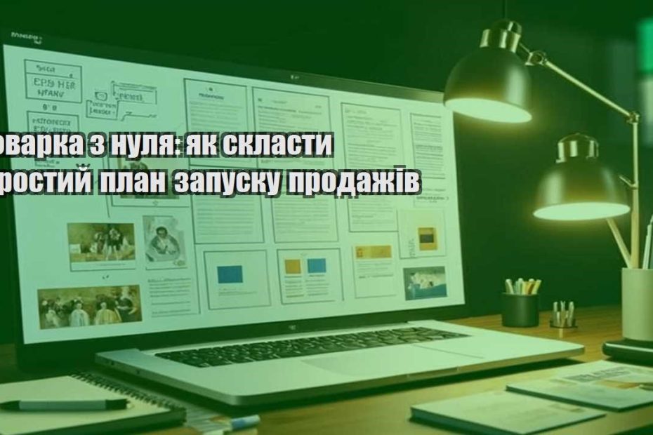 tovarka z nulya yak sklasty prostyj plan zapusku prodazhiv
