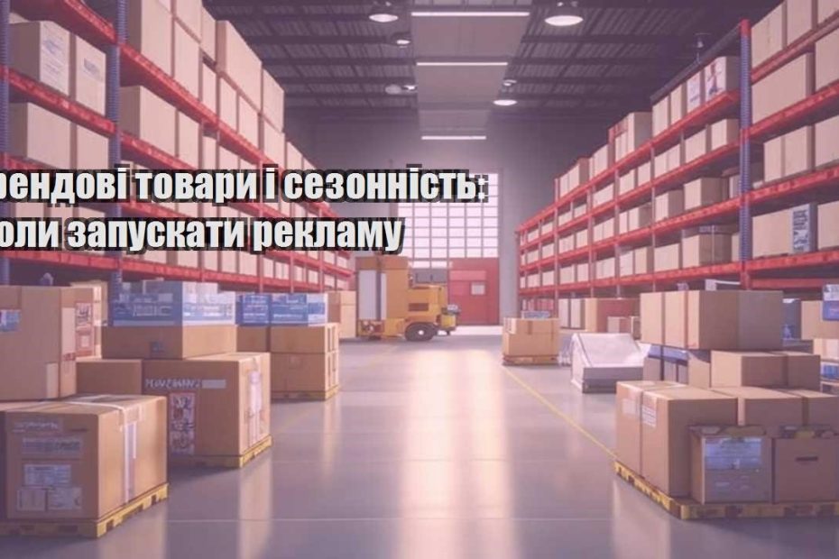 trendovi tovary i sezonnist koly zapuskaty reklamu