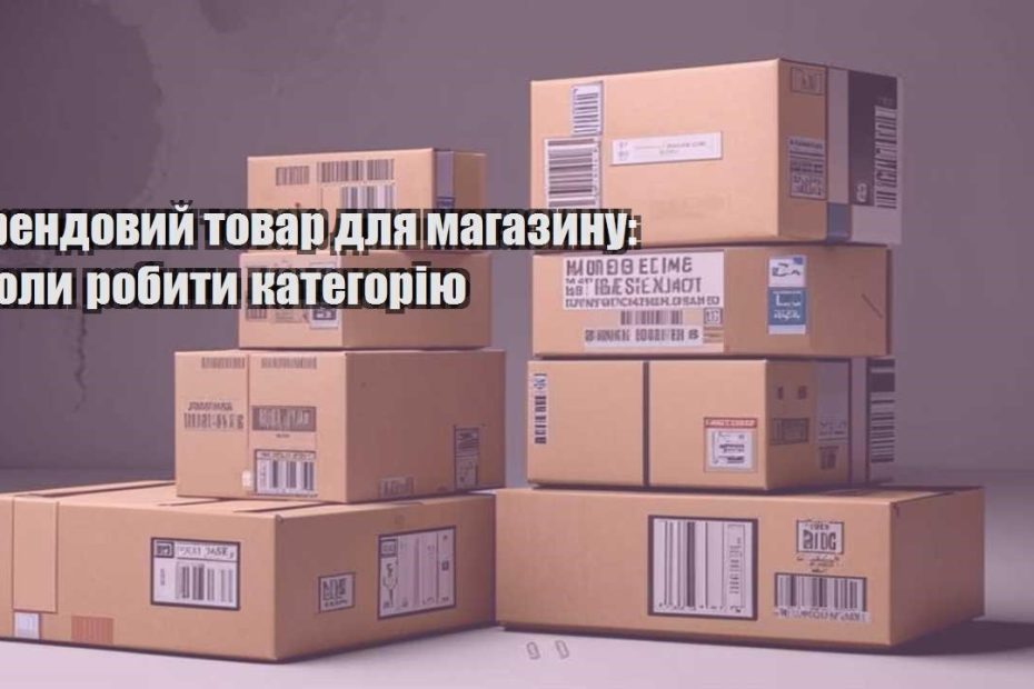 trendovyj tovar dlya magazynu koly robyty kategoriyu