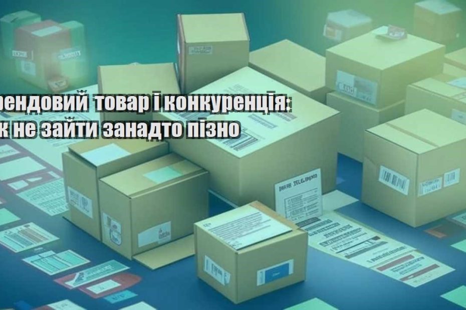 trendovyj tovar i konkurencziya yak ne zajty zanadto pizno