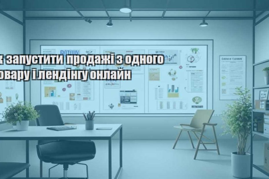 yak zapustyty prodazhi z odnogo tovaru i lendingu onlajn