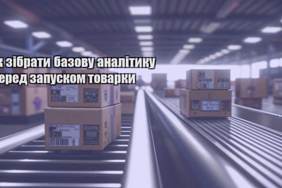 yak zibraty bazovu analityku pered zapuskom tovarky