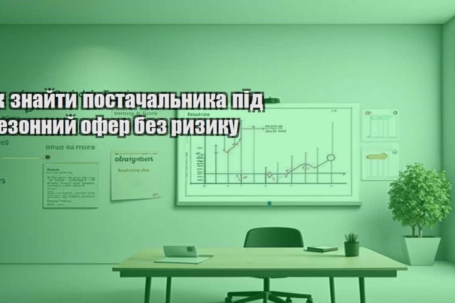 yak znajty postachalnyka pid sezonnyj ofer bez ryzyku